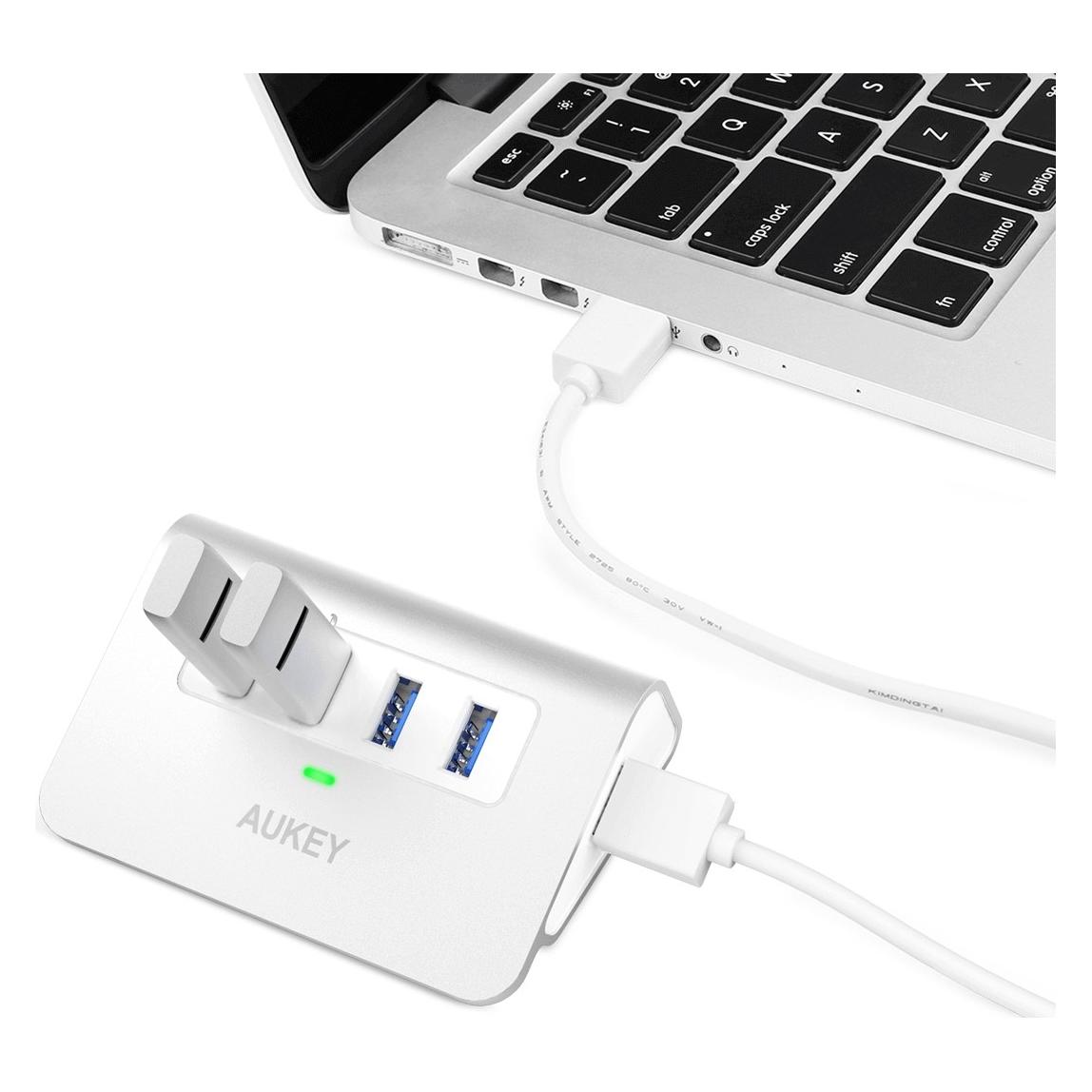 Aukey CB-H5 Aluminium HUB USB-A | 4in1 | 4xUSB 3.0 | 5Gbps (USB-A, 4 Ports) (CB-H5)