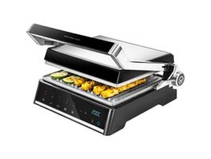 Barbecue électrique - LAMPE DU PARFUMEUR - Rock’Ngrill Smart - 2000 W - 28 5x22 5 cm - Ouverture 180°