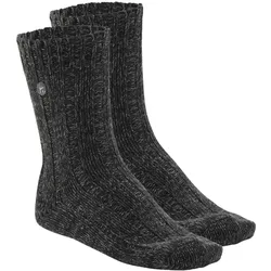 BIRKENSTOCK Herren Socken, 2er Pack - Strumpf, Cotton Twist, Baumwoll-Moulinégarn Schwarz / 45-47