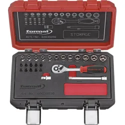 FORMAT Steckschlüssel Set 1/4" 25-teilig