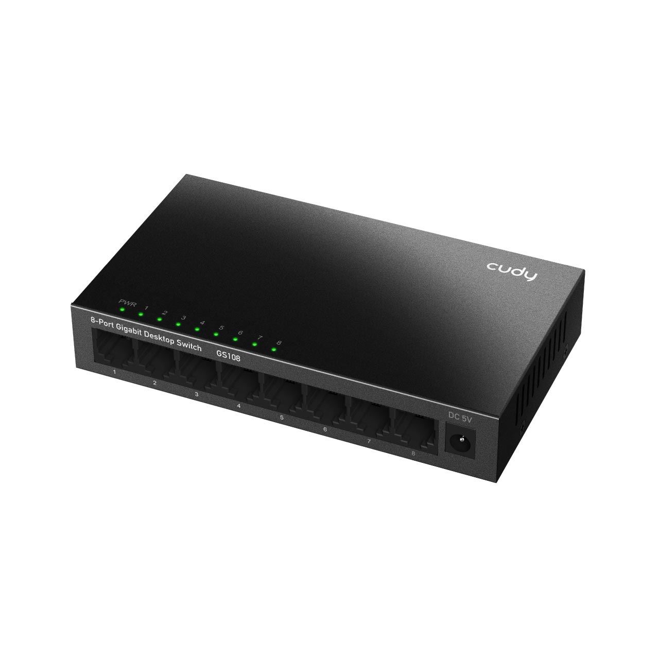 Cudy GS108 Netzwerk-Switch Gigabit Ethernet (10/100/1000) Schwarz