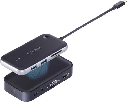 Renkforce USB-C Dockingstation RF-HUB-810 Passend für Marke Dockingstations: Universal drahtlose Bildübertragung, integrierter