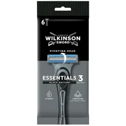 Einmal-Rasierer Wilkinson Essentials 3 Black Edition (6 Stck.) Pack = 7 Btl. (=W...