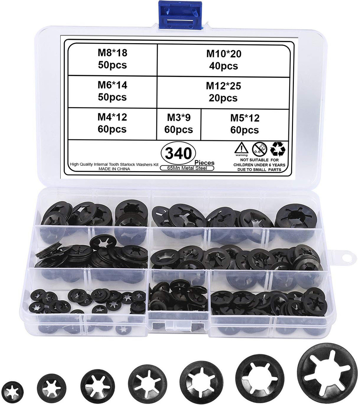 INF Interne Tandborgringen - 340 stuks gesorteerde set