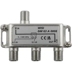 WISI Abzweiger 2f. 5-1300MHz,8dB Cl.A DM 62 A 0008