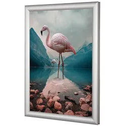 Update Displays, Prospektständer, Klapprahmen Easy-Fix silber 32,7 x 45,0 cm (A3)