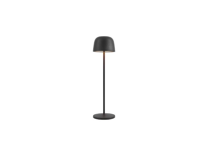 Lampe de table noire avec LED rechargeable avec station de charge