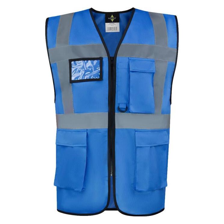Korntex Warnweste Multifunktional Hamburg Blau mit 360° Sicherheit L EN ISO 17353 KXCMF (L) (KX226-BLUE)
