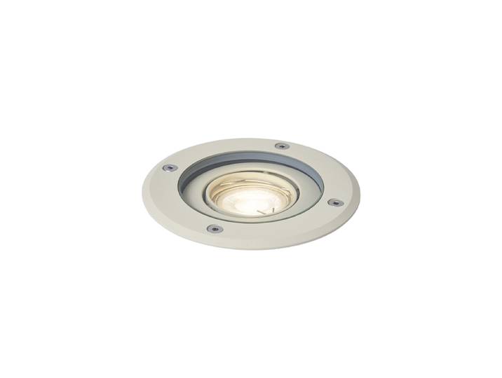 Spot de sol moderne beige GU10 50mm réglable IP65 - Delux