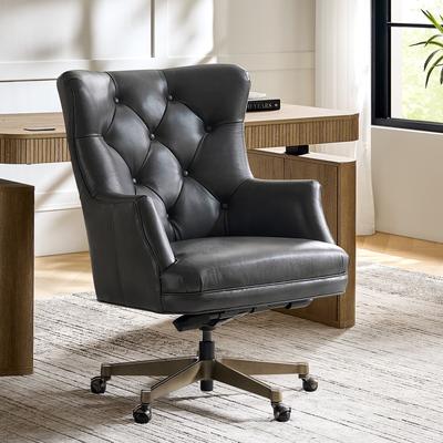 HULALA HOME Genuine Leather Office Chair