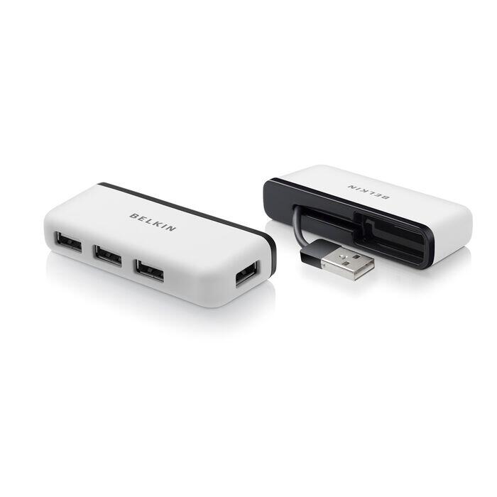 Belkin 4-Port Travel-Hub weiß F4U021bt