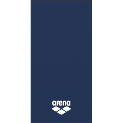 Handtuch ARENA "arena Mikrofaser Gym Handtuch", blau (navy, weiß), B:50cm L:100cm, Microfaser, Obermaterial: 90% Polyester, 10% Polyamid, Handtücher, Sport, Schwimmbad, Reisen, leicht, schnelltrocknend, klein, saugfähig
