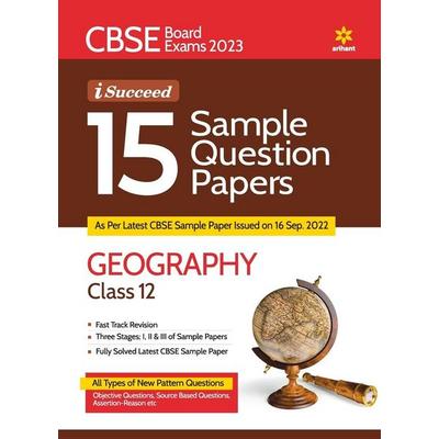 CBSE Board Exam 2023 I-Succeed 15 Sample Papers GEOGRAPHY Class 12th, Taschenbuch von Janbaaz Khan, Arihant Publication India Limited,