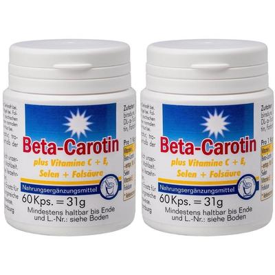 Beta Carotin KAPSELN+Vitamin C+E 2x 2x60 St Kapseln