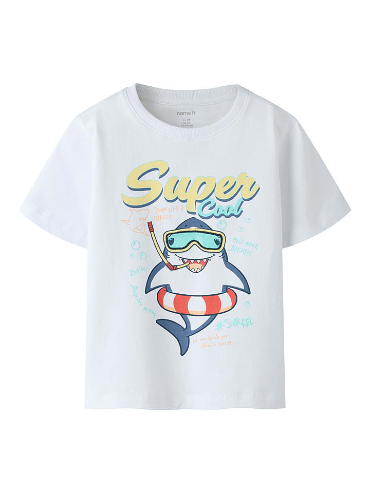 name it Shirt "Fymz" in Weiß - 104