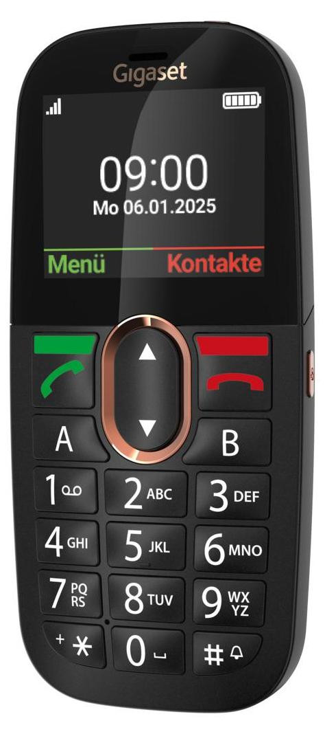 Gigaset GL695 mobiele telefoon, Zwart, 2,31 inch, Enkele SIM