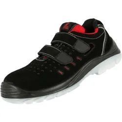 AS Arbeitsschutz Arbeitsschuhe Nitras Easy Step SA Sandalen | Gr. 43 | Velourleder | schwarz