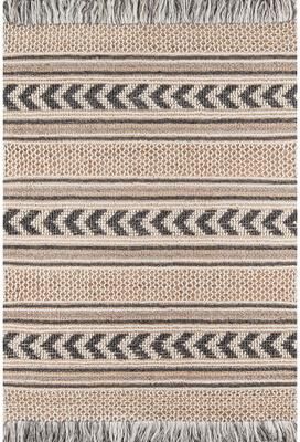 Momeni Esme Handmade Wool/Cotton Charcoal Area Rug