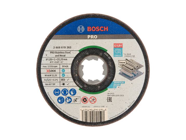 Bosch X-Lock Trennscheiben Standard für Inox ⌀ 1.3 cm 10 Stück