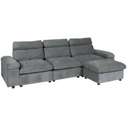 Carmen POKO Ecksofa – Dunkelgrau