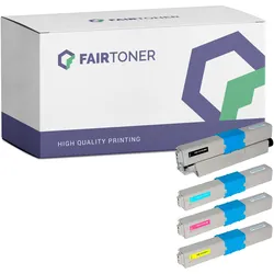 4er Multipack Set Kompatibel für OKI C310 C 331 DN Toner