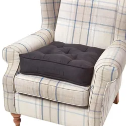 SITZKISSEN braun 50/50/10 cm – Sesselkissen, Velours