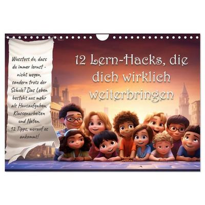 12 Lern-Hacks (Wandkalender 2027 DIN A4 quer), CALVENDO Monatskalender