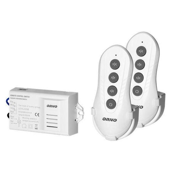 Orno Kabelloser 3-Kanal-Lichtregler, 2 Fernbedienungen (Radio Frequency (RF)) (OR-GB-448)