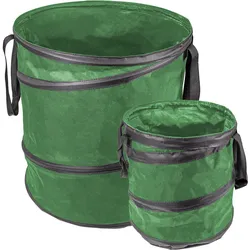 POWERTEC GARDEN Pop-Up Gartenabfallsäcke 2er-Set, Grün