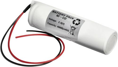 Emmerich 24D4000S Notleuchten-Akku Kabel 2.4V 4000 mAh