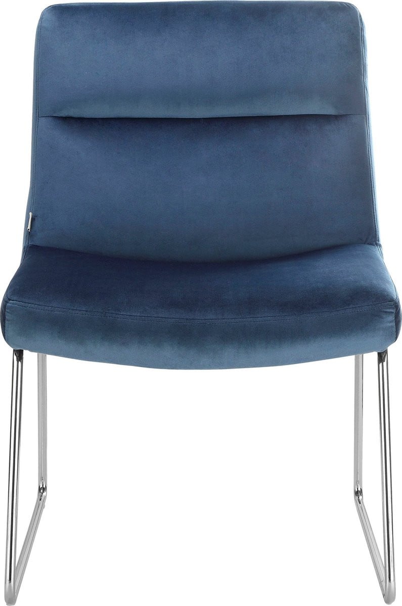 Gil Accent Stoel in Blauw Fluweel