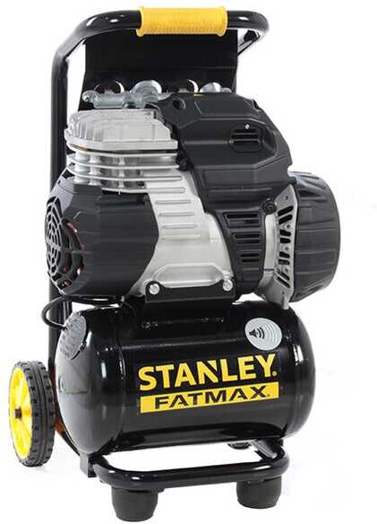 Stanley Sil Air 244/10 PCM - Elektrischer Kompressor mit Wagen - Motor 1.5 PS - 10 Lt - leise oilless