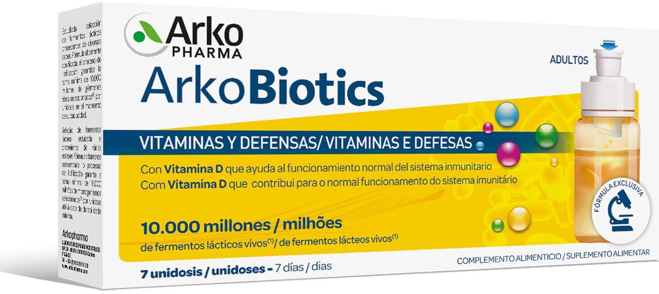 Arkopharma Arkobiotics Vitaminas y Defensas Adultos 7uds