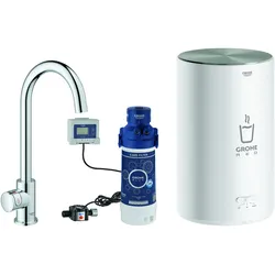 Grohe, Küchenarmatur, Küchenarmatur mit Filterfunktion und kochend heisses Wasser GROHE Red Mono chrom glänzend 30085001