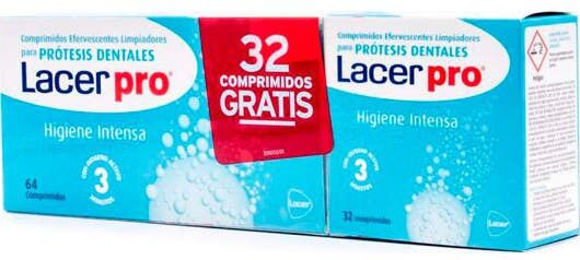 Lacer Pro comp Efervescentes Limpiadores 64+32 comp