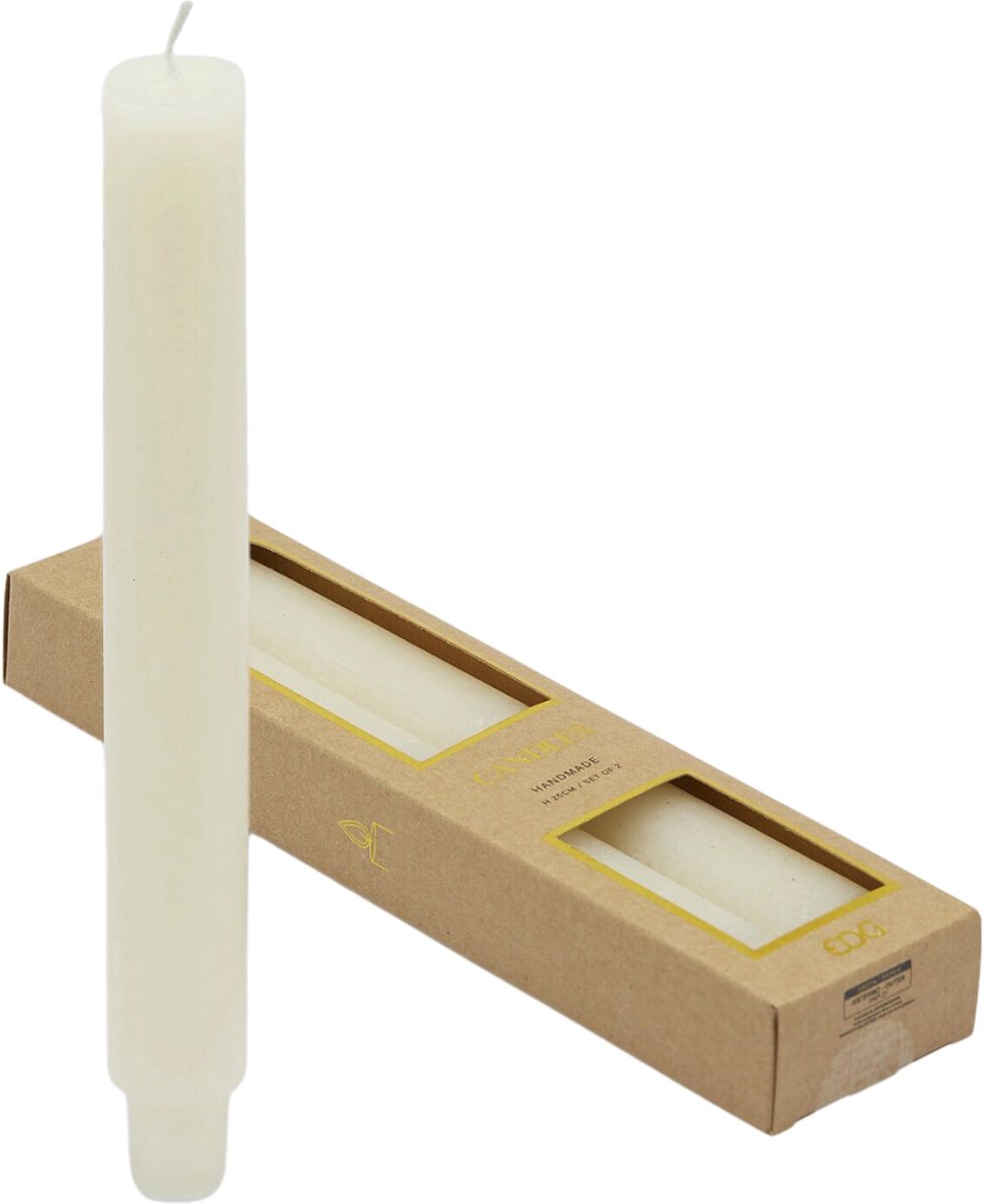 Edg 2Stück Elfenbein H: 25 cm  Elfenbein