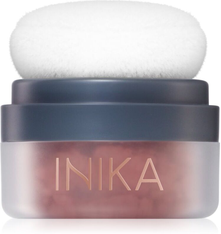 INIKA Organic Puff Pot loose mineral blusher shade Rosy Glow 3 g