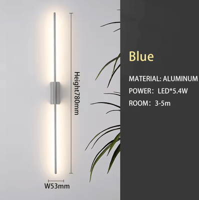 Inspire Curations Vintage Minimalist Wall Sconce 3000K Warm Light blue 3000k