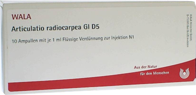 WALA Heilmittel GmbH ARTICULATIO radiocarpea GL D 5 Ampullen 10X1 ml 02907135