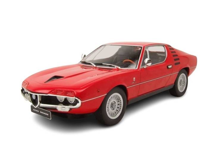 KK Scale Modellauto Alfa Romeo Montreal 1970 rot, Maßstab 1:18