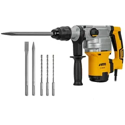 Bohr- und Meißelhammer 1050W SDS MAX 9 Joule Meißel und Bohrer inklusive Koffer VITO