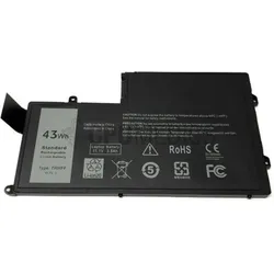 Dell Battery 43 WHr 3 Cell (3 Zellen, 3840 mAh), Notebook Akku, Schwarz