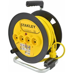 Stanley, Kabelrolle, Verlängerungskabeltrommel 3x1, 16A IP20 (40 m, 1.50 mm2)
