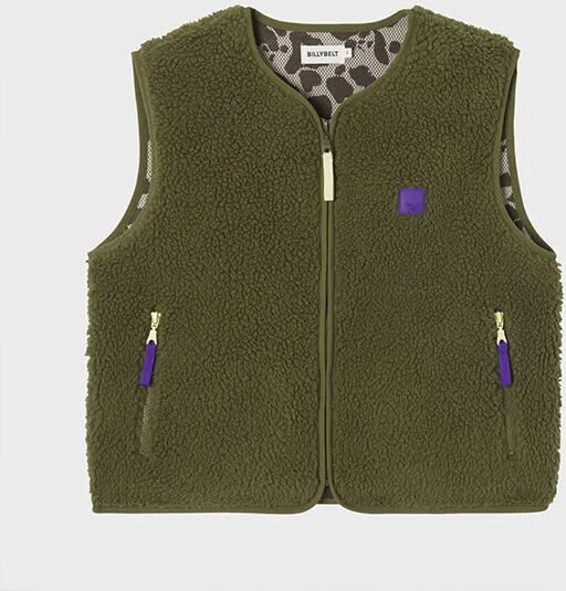 Billybelt Ladies Zipped Sherpa Fleece Gillet Olive Green