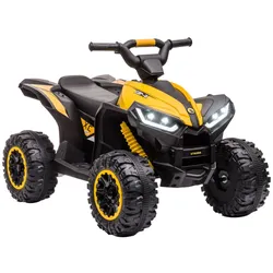 Elektro Quad für Kinder 12V Kinder Quad mit USB-Anschluss MP3-Musikplayer gelb
