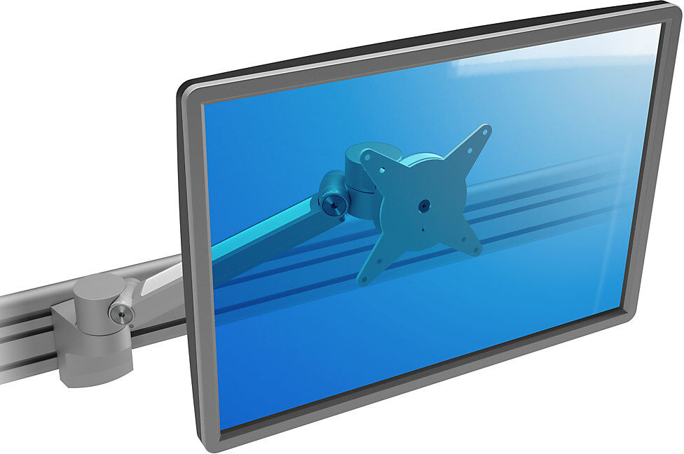 Monitorarm VIEWLITE PLUS, für Schienensystem, silber / weiß Dataflex
