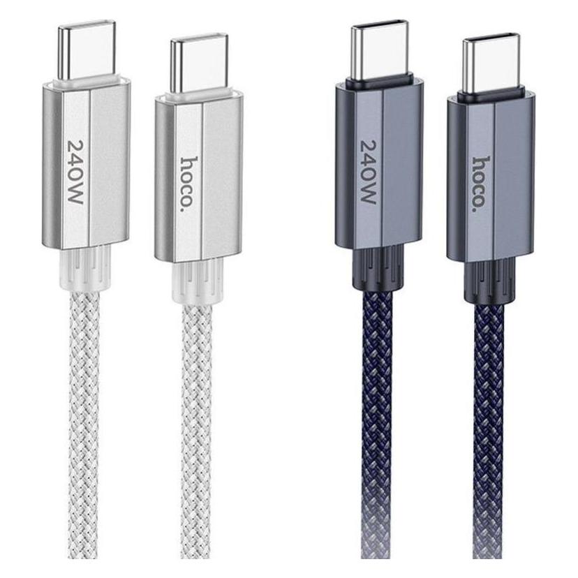 Hoco USB-C to USB-C U134, 240W, 1.8m, Navy (1.80 m, USB 3.2 Gen 1, 240 W) (53556433)