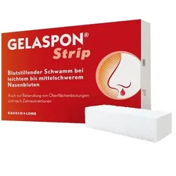 GELASPON Strip 1x1x4 cm Gelatineschwamm 4 St