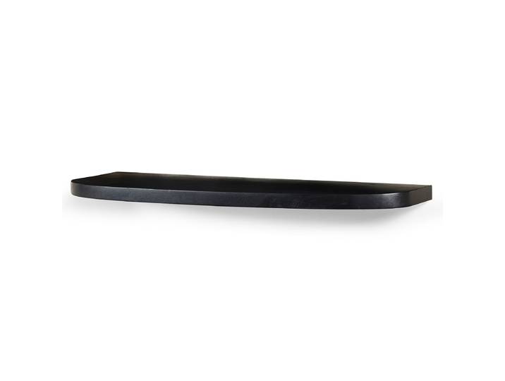Massives Wandboard GRABZA Massivholz Akazie, lackiert Schwarz 90cm