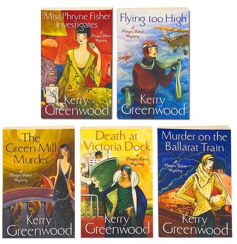 Little Brown Book Group Phryne Fisher 5 Book Set by Kerry Greenwood – Classic Murder Mystery Collection